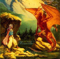 Girl with Red Dragon